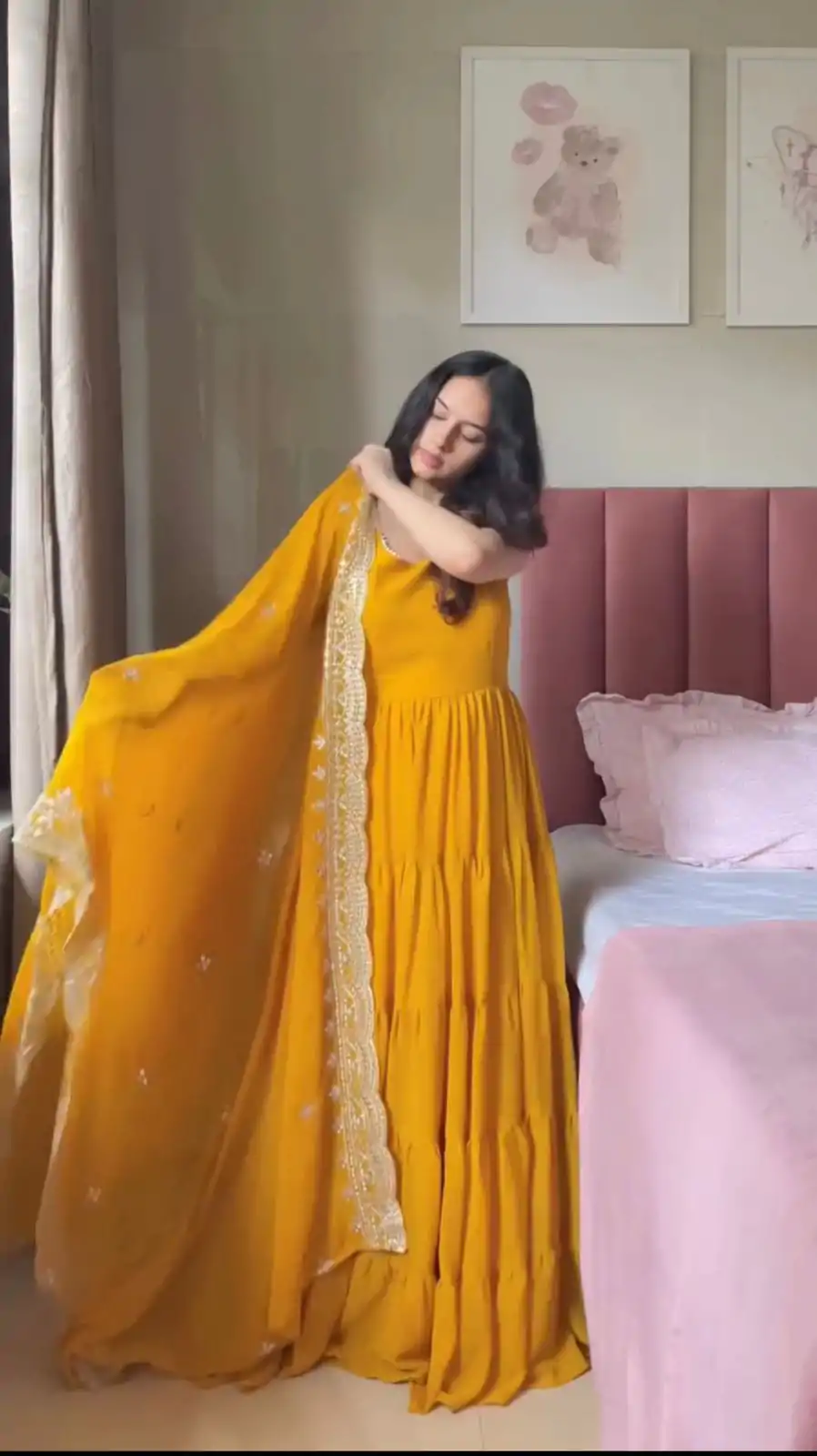 RTC 5925 Mustard Faux Georgette Salwar Suit Perfect for Wedding, Party, Eid, Cultural Events, Traditional Day . Exclusive Offer ₹2099. Delivery 4-6 | Jump Suits, Tops & Bottoms, Track Suits, Salwar suit, Casual Suits, Creative suits, Designer Suits, Palazzo Suits, Party Wear Suits, Patiala Suits, Straight Suits, Trendy Wear