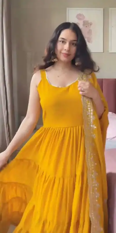 RTC 5925 Mustard Faux Georgette Salwar Suit Perfect for Wedding, Party, Eid, Cultural Events, Traditional Day . Exclusive Offer ₹2099. Delivery 4-6 | Jump Suits, Tops & Bottoms, Track Suits, Salwar suit, Casual Suits, Creative suits, Designer Suits, Palazzo Suits, Party Wear Suits, Patiala Suits, Straight Suits, Trendy Wear