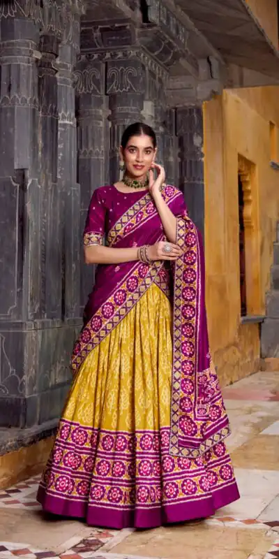 LNB 1246 Mustard Tasar Silk Lehenga Choli Perfect for Wedding, Party, Lohri, Haldi, Baisakhi – . Now at just ₹2649. Delivery 4-6 Working Days. Shop | Lehenga, Bollywood Lehenga, Creative Lehenga, Designer Lehenga, Embroidered Lehenga, Party Wear Lehenga