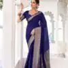 YNF 7902 Navy Blue Color Chinon Printed With Zari Weaving Work Saree With Zari Work. Best Price ₹1549. Delivery 4-6 Working Days. Shop now. | Sarees, Bollywood Sarees, Creative Sarees, Designer Sarees, Embroidered Sarees, Ethnic Saree, Modern Digital sarees, Party Wear Sarees