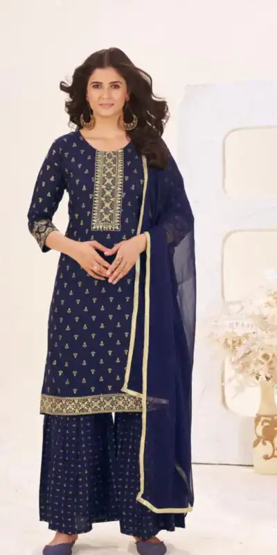INLI Muskaan Navy Blue in Rayon Lace Work & Embroidery Work Salwar Suit. Festive Deal ₹1949. Delivery 4-6 Working Days. Shop now. | Jump Suits, Salwar suit, Casual Suits, Creative suits, Designer Suits, Palazzo Suits, Party Wear Suits, Patiala Suits, Straight Suits