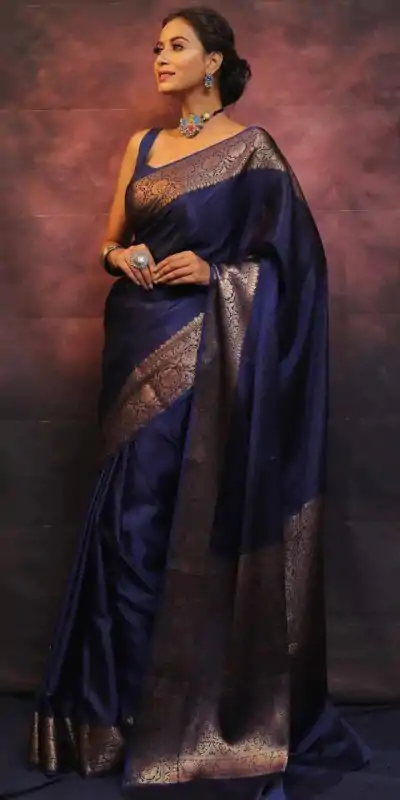 KP 6009 Navy Blue Soft Lichi Silk With Lace Border & Lace Work. Now Saree at just ₹1349. Delivery 4-6 Working Days. Shop now. | Sarees, Bollywood Sarees, Creative Sarees, Designer Sarees, Embroidered Sarees, Ethnic Saree, Modern Digital sarees, Party Wear Sarees