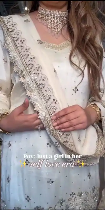 LG 998 Off White Color Chinon Sequence With Embroidery Work Salwar Suit Get it for ₹2149. Delivery 4-6 Working Days. Shop now. | Jump Suits, Tops & Bottoms, Track Suits, Salwar suit, Casual Suits, Creative suits, Designer Suits, Palazzo Suits, Party Wear Suits, Patiala Suits, Straight Suits, Trendy Wear