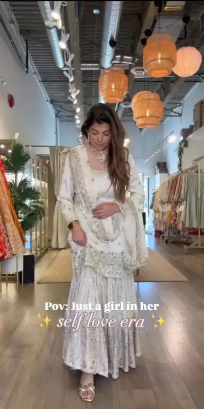 LG 998 Off White Color Chinon Sequence With Embroidery Work Salwar Suit Get it for ₹2149. Delivery 4-6 Working Days. Shop now. | Jump Suits, Tops & Bottoms, Track Suits, Salwar suit, Casual Suits, Creative suits, Designer Suits, Palazzo Suits, Party Wear Suits, Patiala Suits, Straight Suits, Trendy Wear