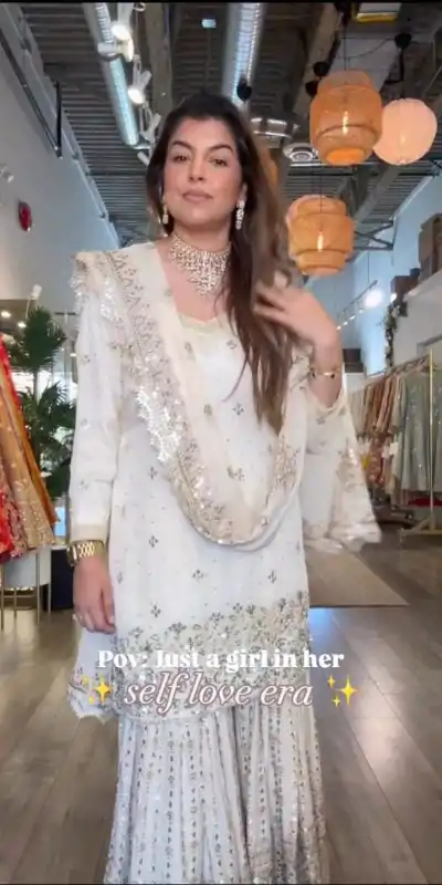 LG 998 Off White Color Chinon Sequence With Embroidery Work Salwar Suit Get it for ₹2149. Delivery 4-6 Working Days. Shop now. | Jump Suits, Tops & Bottoms, Track Suits, Salwar suit, Casual Suits, Creative suits, Designer Suits, Palazzo Suits, Party Wear Suits, Patiala Suits, Straight Suits, Trendy Wear