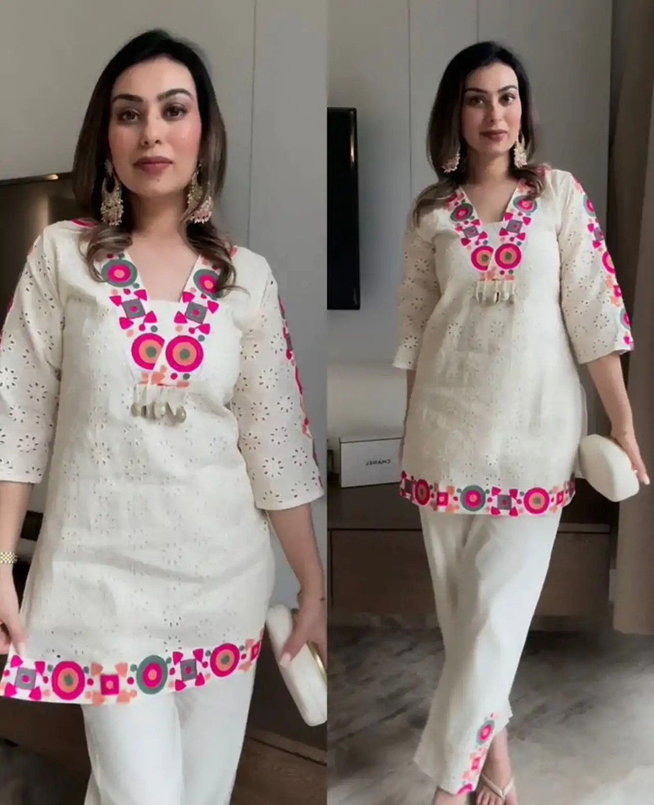ZSR 3137 Off White | Off White Cotton Salwar Suit with Embroidery Work & Thread Embroidery. Introductory Price ₹1899. Delivery 4-6 Working Days. Shop now. | Jump Suits, Tops & Bottoms, Track Suits, Salwar suit, Casual Suits, Creative suits, Designer Suits, Palazzo Suits, Party Wear Suits, Patiala Suits, Straight Suits, Trendy Wear