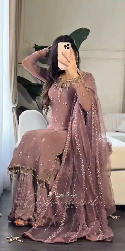 SRK 5264 Onion Georgette With Heavy Embroidery Sequence Work Salwar Suit Wedding, Party, Festive, Events, 4-6 Working Days Only 2049 | Jump Suits, Tops & Bottoms, Track Suits, Salwar suit, Casual Suits, Creative suits, Designer Suits, Palazzo Suits, Party Wear Suits, Patiala Suits, Straight Suits, Trendy Wear