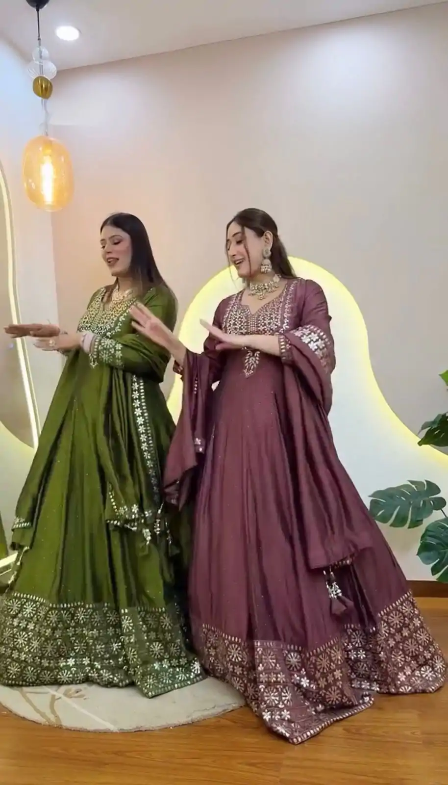 NSR 872 Onion Roman Simmer Silk With Fency Neck And Fecny Sleeve Gown with Embroidery Work & Lace Work. Available at ₹2449 only. Delivery 4-6 Wor | Gowns, Bollywood Gowns, Creative Gowns, Designer Gowns, Embroidered Gowns, Party Wear Gowns