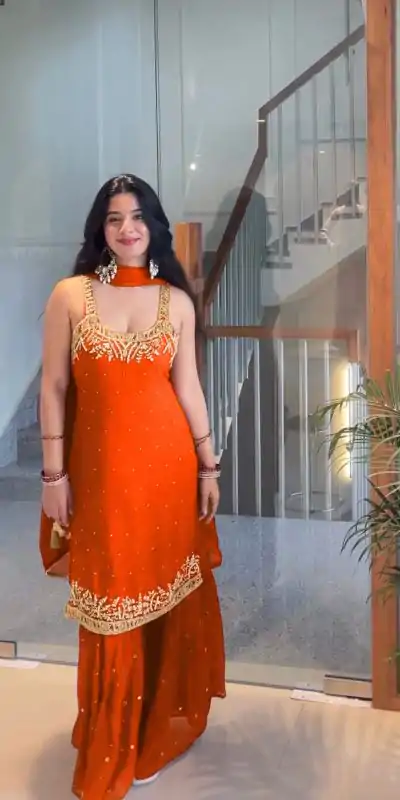 KD 1531 Orange Faux Georgette Lace Work Salwar Suit in . Wedding, Party, Festive, Events, Grab it for ₹2399. Delivery 4-6 Working Days. Shop now. | Jump Suits, Tops & Bottoms, Track Suits, Salwar suit, Casual Suits, Creative suits, Designer Suits, Palazzo Suits, Party Wear Suits, Patiala Suits, Straight Suits, Trendy Wear