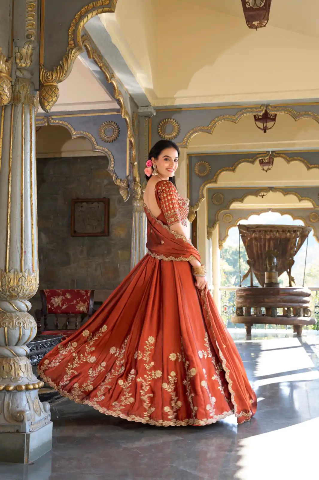 LNB 1427 Orange Rangoli Silk With Sequins Work & Embroidery Work Lehenga Choli. Exclusive Offer ₹3499. Delivery 4-6 Working Days. At 3499 | Lehenga, Bollywood Lehenga, Creative Lehenga, Designer Lehenga, Embroidered Lehenga, Party Wear Lehenga
