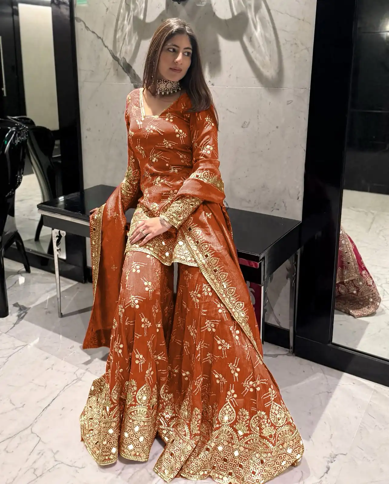 SR 1664 Orange Color Simmer with Embroidery Work Silk Salwar Suit . Wedding, Party, Festive, Events, Best Price ₹2599. Delivery 4-6 Working Days. Shop now. | Jump Suits, Salwar suit, Casual Suits, Creative suits, Designer Suits, Palazzo Suits, Party Wear Suits, Patiala Suits, Straight Suits