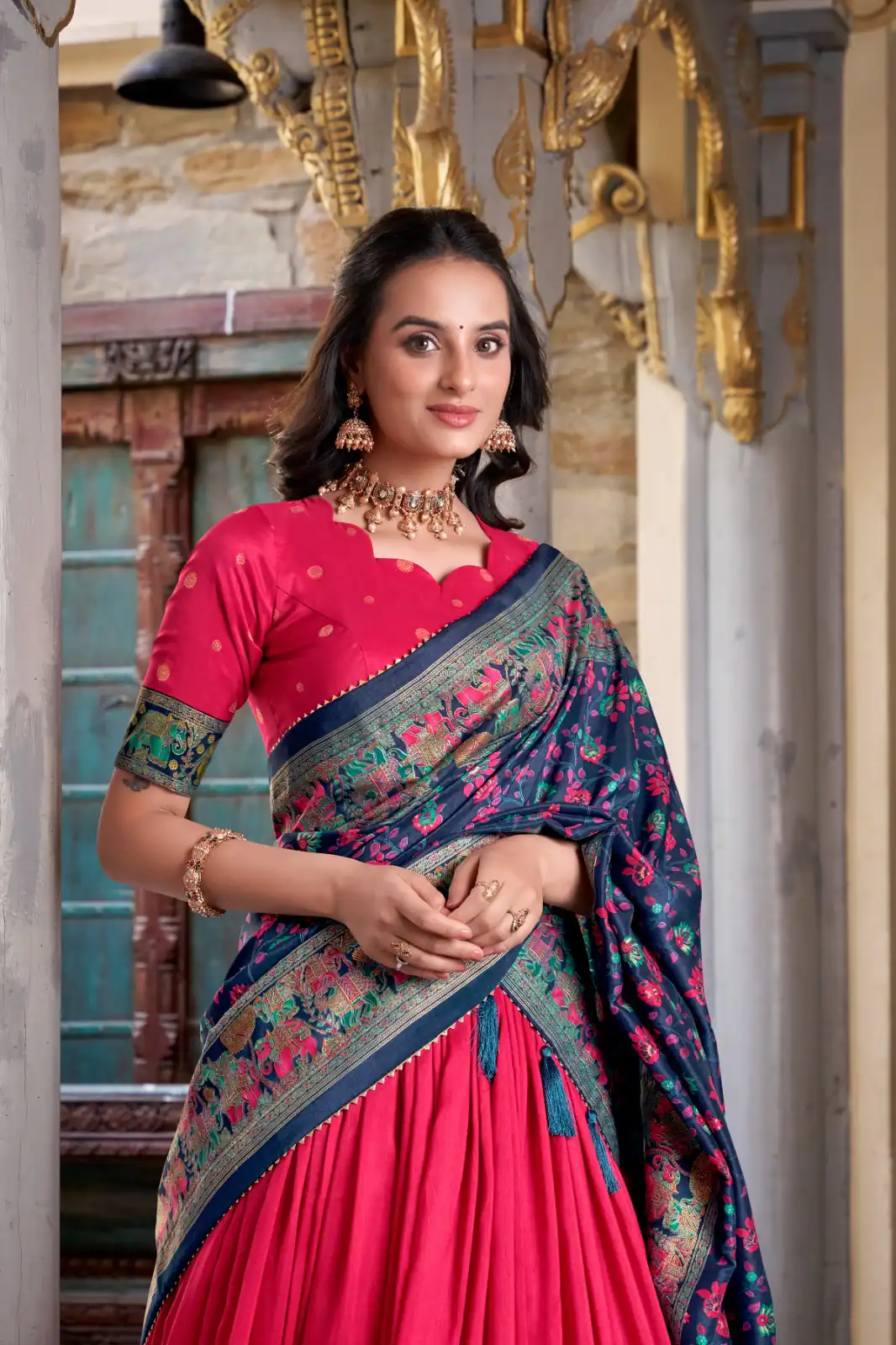 LNB 1245 Pink Tasar Silk With Gotta Patti Work & Lace Work Lehenga Choli Best Price ₹2449. Delivery 4-6 Working Days. Shop now. | Lehenga, Bollywood Lehenga, Creative Lehenga, Designer Lehenga, Embroidered Lehenga, Party Wear Lehenga