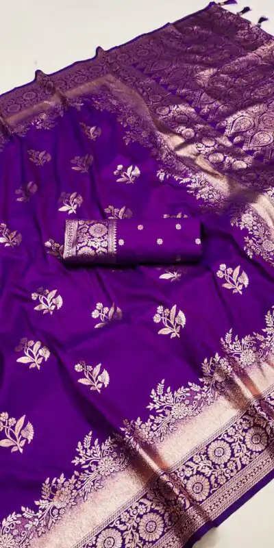 MB 39 Purple in Color Banarasi silk Zari Work & Lace Work Saree . Introductory Price ₹1999. Delivery 4-6 Working Days. Shop now. | Salwar suit