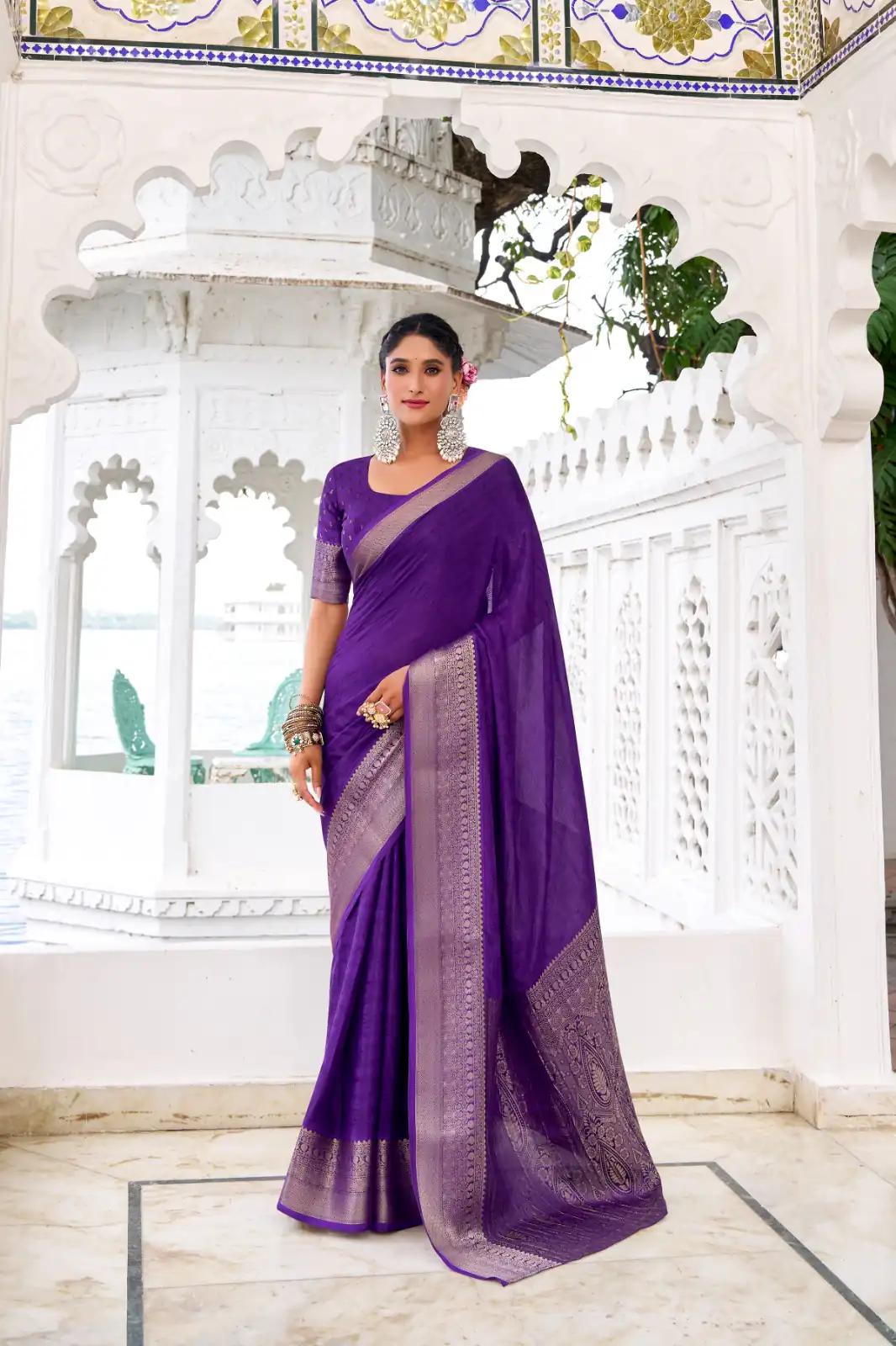 YNF 7902 Purple Color Chinon Printed With Zari Weaving Work Saree With Zari Work. Best Price ₹1549. Delivery 4-6 Working Days. Shop now. | Sarees, Bollywood Sarees, Creative Sarees, Designer Sarees, Embroidered Sarees, Ethnic Saree, Modern Digital sarees, Party Wear Sarees