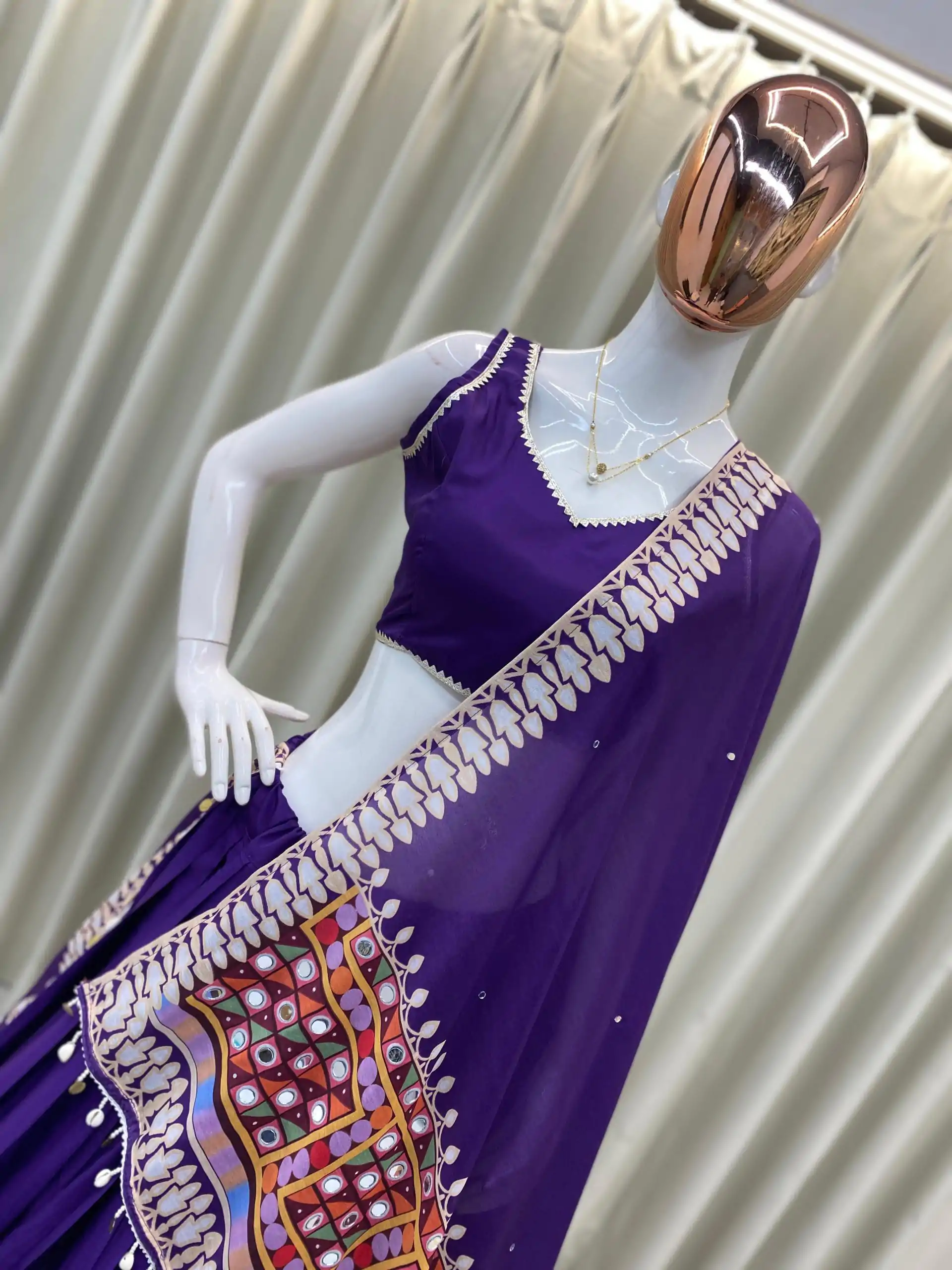 BE 393 Purple Crape Silk Lehenga Choli Perfect for Wedding, Party, Engagement, Anniversary, Traditional Day Get it for ₹1999. Delivery 4-6 Working | Lehenga, Bollywood Lehenga, Creative Lehenga, Designer Lehenga, Embroidered Lehenga, Party Wear Lehenga