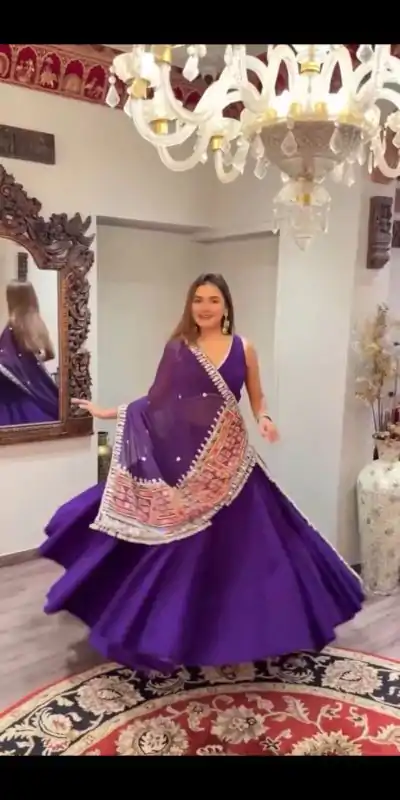 BE 393 Purple Crape Silk Lehenga Choli Perfect for Wedding, Party, Engagement, Anniversary, Traditional Day Get it for ₹1999. Delivery 4-6 Working | Lehenga, Bollywood Lehenga, Creative Lehenga, Designer Lehenga, Embroidered Lehenga, Party Wear Lehenga