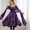 SRK 5299 Purple Georgette With Sequence Work Perfect for Wedding, Party, Lohri, Temple Visit, Ganesh Chaturthi Festive, Events, 4-6 Working Days At 2149 | Gowns, Bollywood Gowns, Creative Gowns, Designer Gowns, Embroidered Gowns, Party Wear Gowns