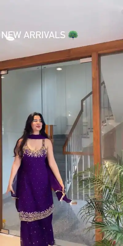 KD 1531 Purple Faux Georgette Lace Work Salwar Suit in . Wedding, Party, Festive, Events, Grab it for ₹2399. Delivery 4-6 Working Days. Shop now. | Jump Suits, Tops & Bottoms, Track Suits, Salwar suit, Casual Suits, Creative suits, Designer Suits, Palazzo Suits, Party Wear Suits, Patiala Suits, Straight Suits, Trendy Wear