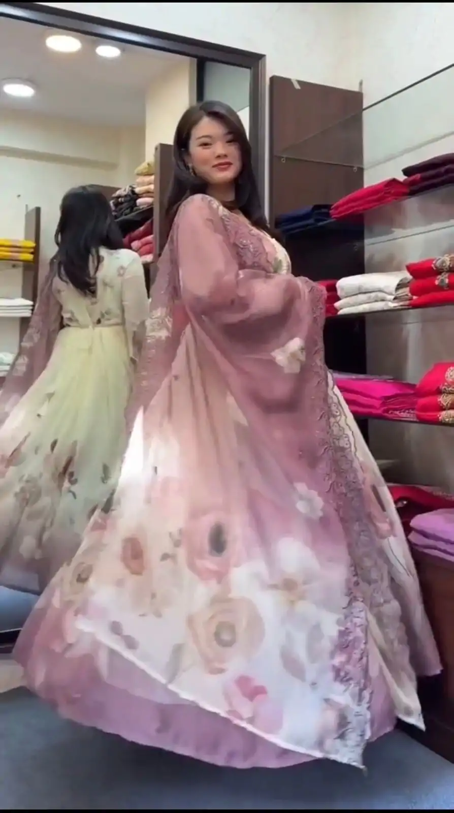 SR 1686 Purple Faux Georgette With Embroidery Sequence Work With Fully Flair Gown Perfect for Wedding, Party, 4-6 Working Days At 2049 Only | Gowns, Bollywood Gowns, Creative Gowns, Designer Gowns, Embroidered Gowns, Party Wear Gowns