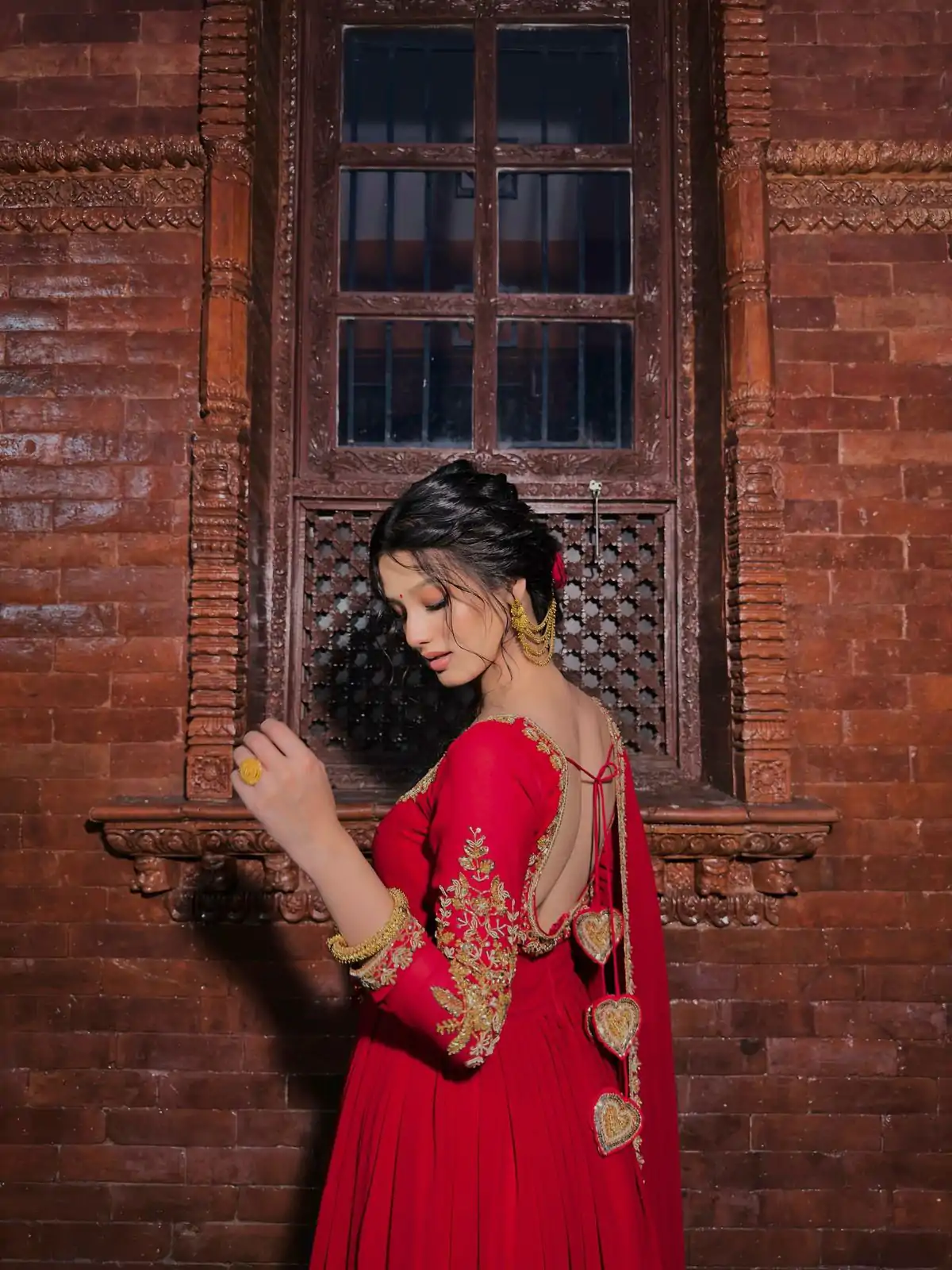 NSR 868 Red Color Heavy Faux Georgette Embroidery fency Sleeve Gown . Special Price ₹1899. Delivery 4-6 Working Days. Shop now. | Gowns, Bollywood Gowns, Creative Gowns, Designer Gowns, Embroidered Gowns, Party Wear Gowns