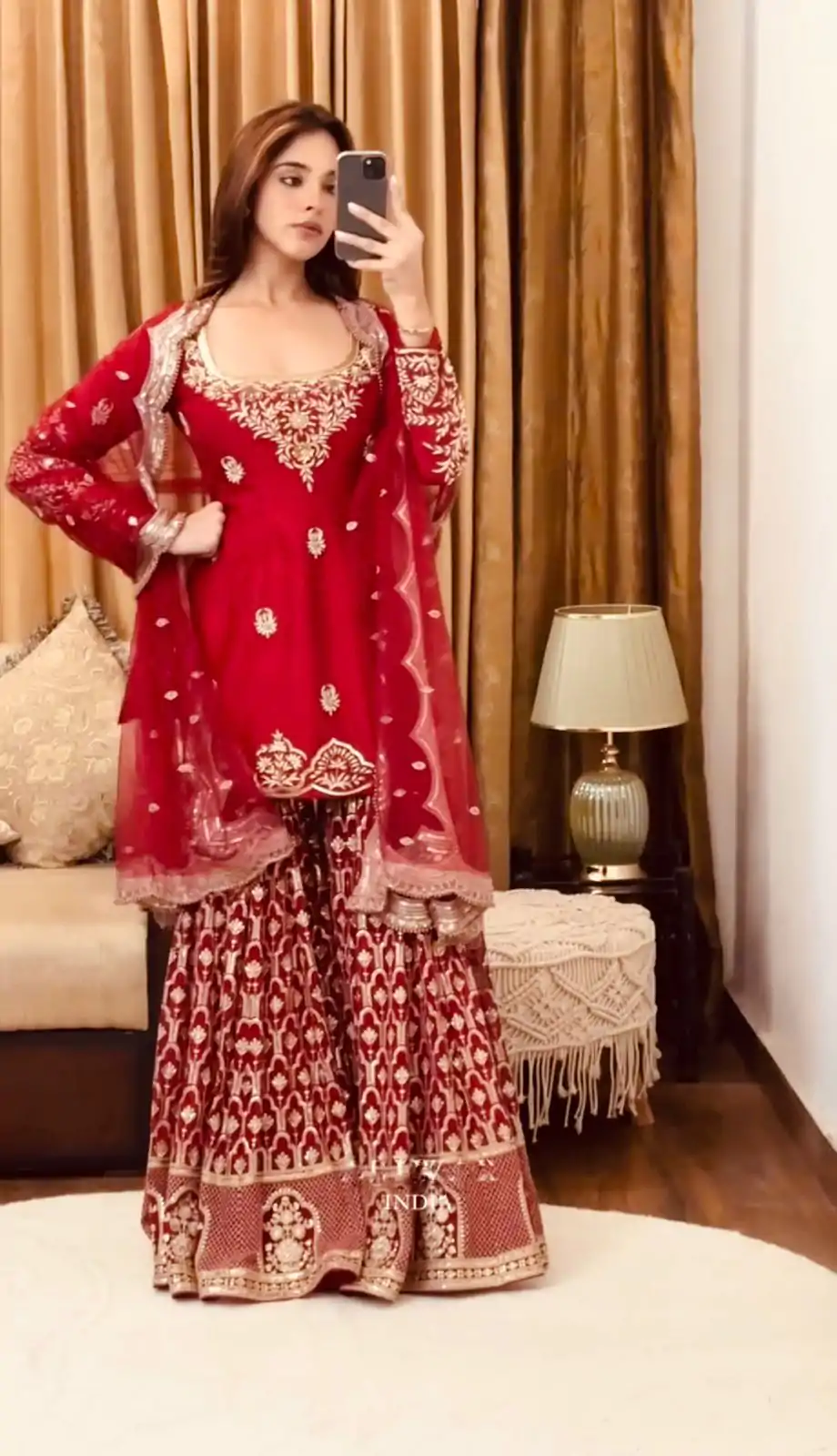 SSR 486 Red Georgette with Embroidery Work & Lace Work Salwar Suit . Festive Deal ₹1949. Delivery 4-6 Working Days. Shop now. | Jump Suits, Tops & Bottoms, Track Suits, Salwar suit, Casual Suits, Creative suits, Designer Suits, Palazzo Suits, Party Wear Suits, Patiala Suits, Straight Suits, Trendy Wear