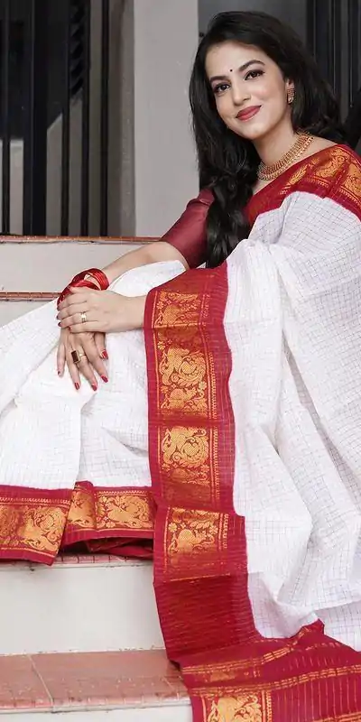 KP 3025 Red Soft Lichi Silk Saree Perfect for Wedding, Party, Baby Shower, Onam, Durga Puja . Available at ₹1449 only. Delivery 4-6 Working Days. | Sarees, Bollywood Sarees, Creative Sarees, Designer Sarees, Embroidered Sarees, Ethnic Saree, Modern Digital sarees, Party Wear Sarees