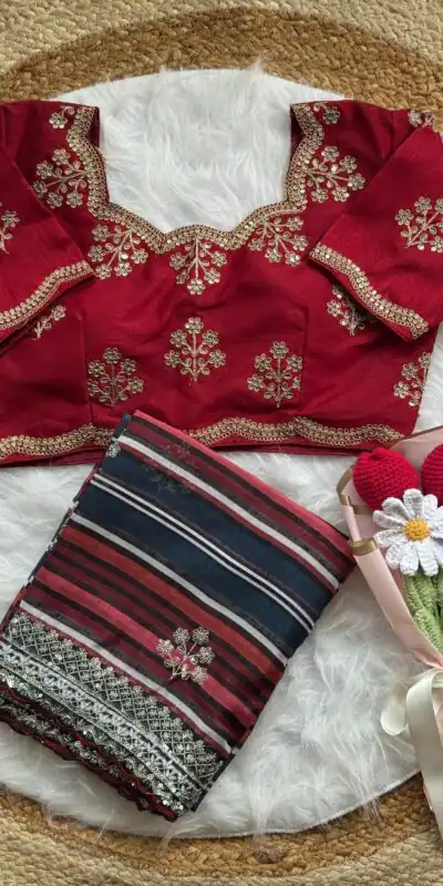 AC MIRA Red in Color Soft Organza Embroidery Work & Lace Work Saree . Get it for ₹2449. Delivery 4-6 Working Days. Shop now. | Sarees, Bollywood Sarees, Creative Sarees, Designer Sarees, Embroidered Sarees, Ethnic Saree, Modern Digital sarees, Party Wear Sarees