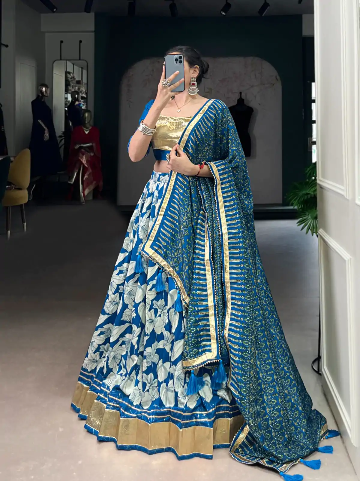 LNB 1725 Royal Blue Tasar Silk With Lace Work Lehenga Choli . Wedding, Party, Festive, Events, Affordable Price ₹2999. Delivery 4-6 Working Days. Shop now. | Lehenga, Bollywood Lehenga, Creative Lehenga, Designer Lehenga, Embroidered Lehenga, Party Wear Lehenga