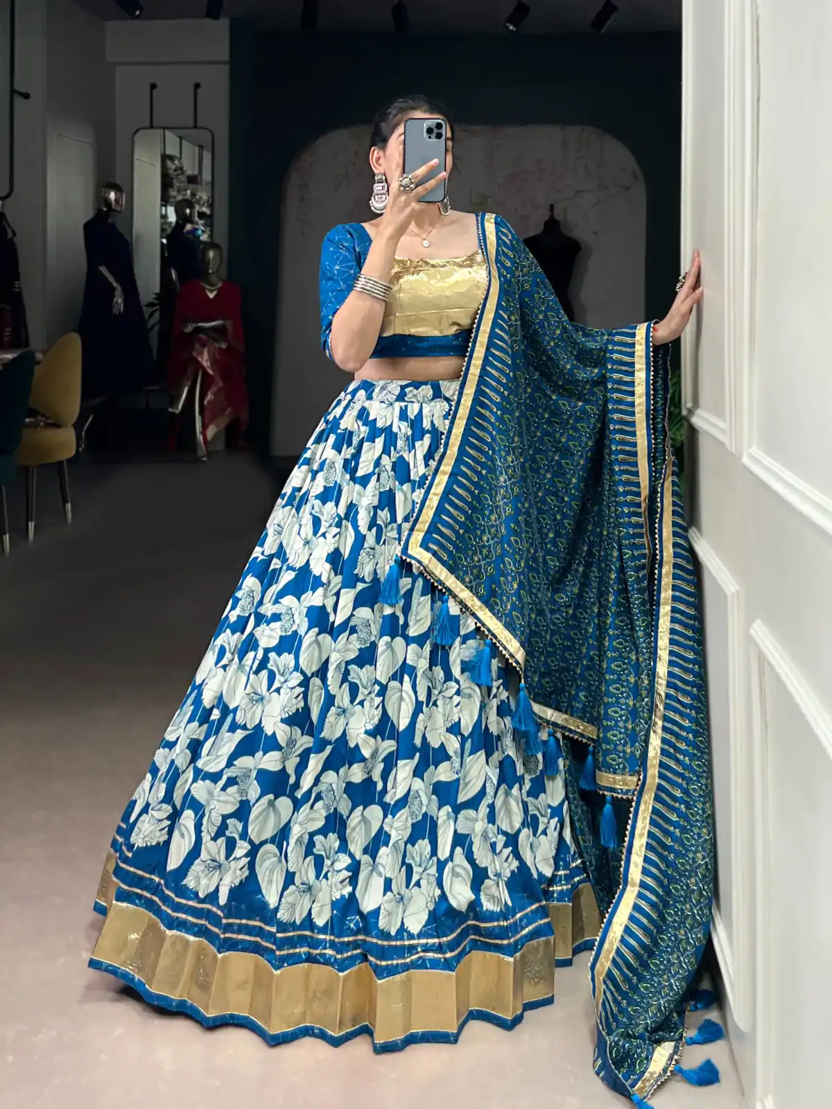 LNB 1725 Royal Blue Tasar Silk With Lace Work Lehenga Choli . Wedding, Party, Festive, Events, Affordable Price ₹2999. Delivery 4-6 Working Days. Shop now. | Lehenga, Bollywood Lehenga, Creative Lehenga, Designer Lehenga, Embroidered Lehenga, Party Wear Lehenga