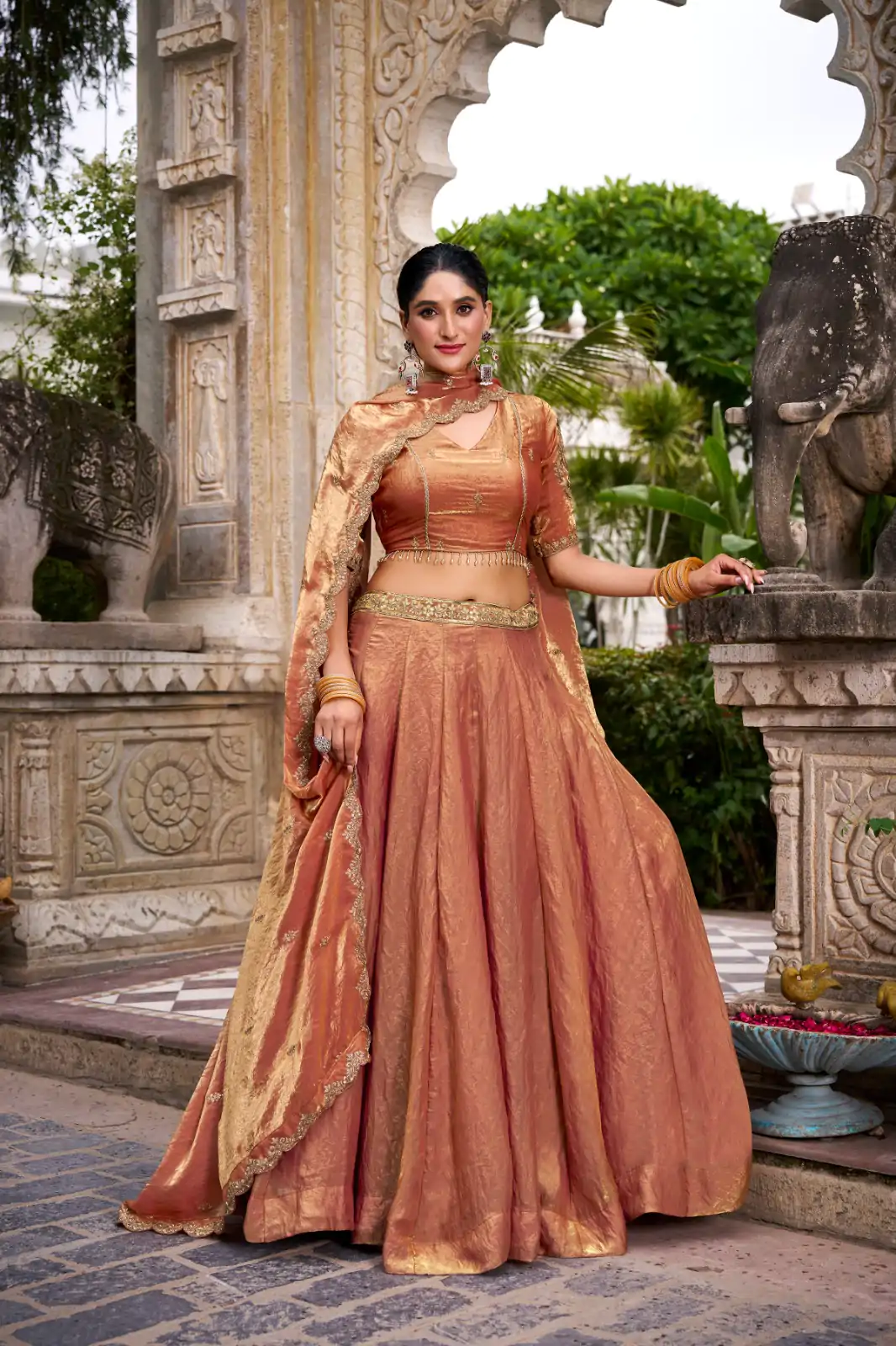 LNB 1440 Rust Fendi Sequins Work & Embroidery Work Lehenga Choli in . Introductory Price ₹2999. Delivery 4-6 Working Days. Shop now. | Lehenga, Bollywood Lehenga, Creative Lehenga, Designer Lehenga, Embroidered Lehenga, Party Wear Lehenga