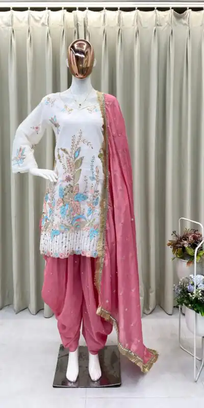 BE 403 White in Vichitra Silk Embroidery Work & Mirror Work Salwar Suit . Introductory Price ₹2099. Delivery 4-6 Working Days. Shop now. | Jump Suits, Salwar suit, Casual Suits, Creative suits, Designer Suits, Palazzo Suits, Party Wear Suits, Patiala Suits, Straight Suits