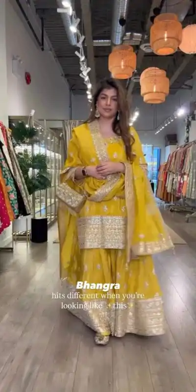 LG 2000 Yellow Chinon With Embroidery Work Salwar Suit . Wedding, Party, Festive, Events, Get it for ₹2099. Delivery 4-6 Working Days. Shop now. | Jump Suits, Tops & Bottoms, Track Suits, Salwar suit, Casual Suits, Creative suits, Designer Suits, Palazzo Suits, Party Wear Suits, Patiala Suits, Straight Suits, Trendy Wear