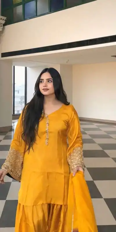 NSR 854 Yellow Natural Satin Silk Sequence Work with Lace Work & Embroidery Work Salwaar Suit Now at just ₹1799. Delivery 4-6 Working Days. Shop now. | Jump Suits, Salwar suit, Casual Suits, Creative suits, Designer Suits, Palazzo Suits, Party Wear Suits, Patiala Suits, Straight Suits