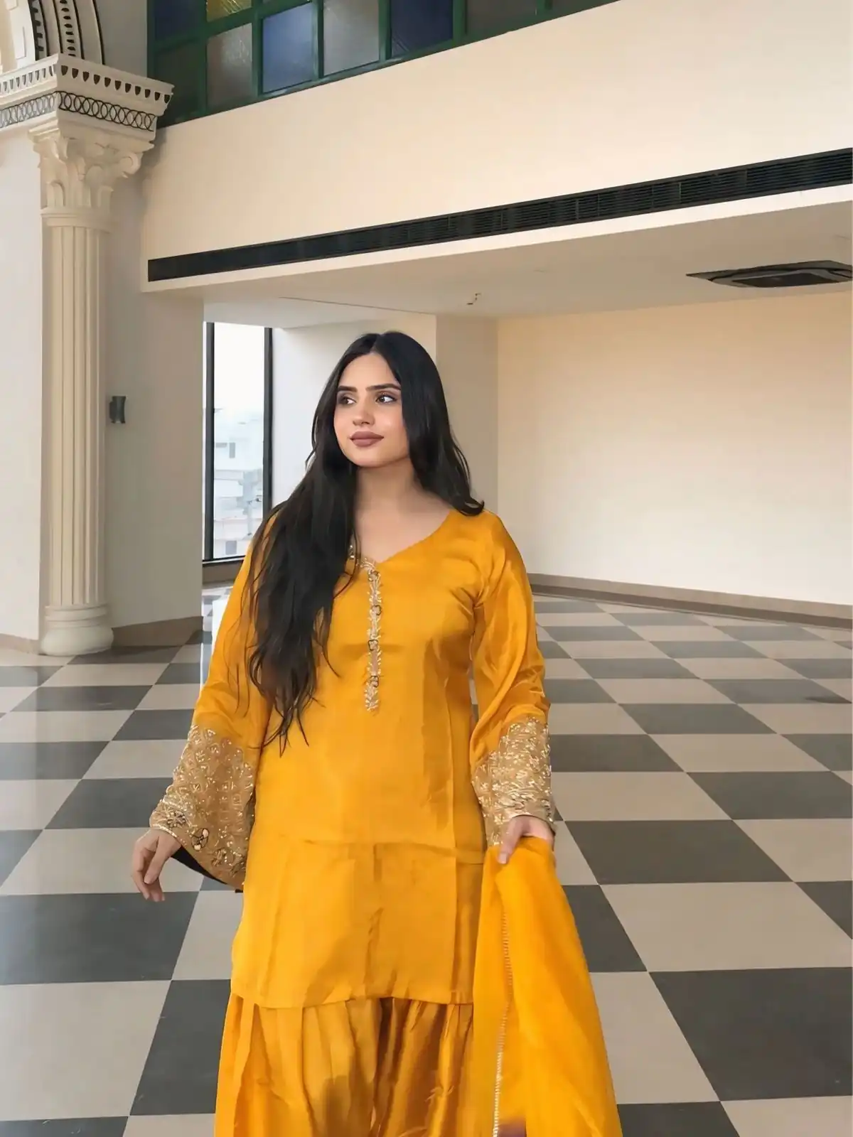 NSR 854 Yellow Natural Satin Silk Sequence Work with Lace Work & Embroidery Work Salwaar Suit Now at just ₹1799. Delivery 4-6 Working Days. Shop now. | Jump Suits, Salwar suit, Casual Suits, Creative suits, Designer Suits, Palazzo Suits, Party Wear Suits, Patiala Suits, Straight Suits