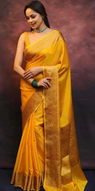 KP 6009 Yellow Soft Lichi Silk With Lace Border & Lace Work. Now Saree at just ₹1349. Delivery 4-6 Working Days. Shop now. | Sarees, Bollywood Sarees, Creative Sarees, Designer Sarees, Embroidered Sarees, Ethnic Saree, Modern Digital sarees, Party Wear Sarees