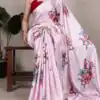 YNF 7004 Baby Pink Color Satin Silk Floral Printed Designer Work Saree . Grab it for ₹1549. Delivery 4-6 Working Days. Shop now. | Sarees, Bollywood Sarees, Creative Sarees, Designer Sarees, Embroidered Sarees, Ethnic Saree, Modern Digital sarees, Party Wear Sarees