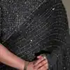 Black Georgette Embroidery Saree