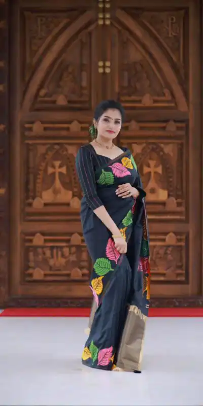 KP 6042 Black Color Soft Lichi Silk Saree with Lace Border & Lace Work. Get it for ₹1399. Delivery 4-6 Working Days. Shop now. | Sarees, Bollywood Sarees, Creative Sarees, Designer Sarees, Embroidered Sarees, Ethnic Saree, Modern Digital sarees, Party Wear Sarees