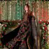 Black Viscose Velvet Embroidery Work Lehenga Choli