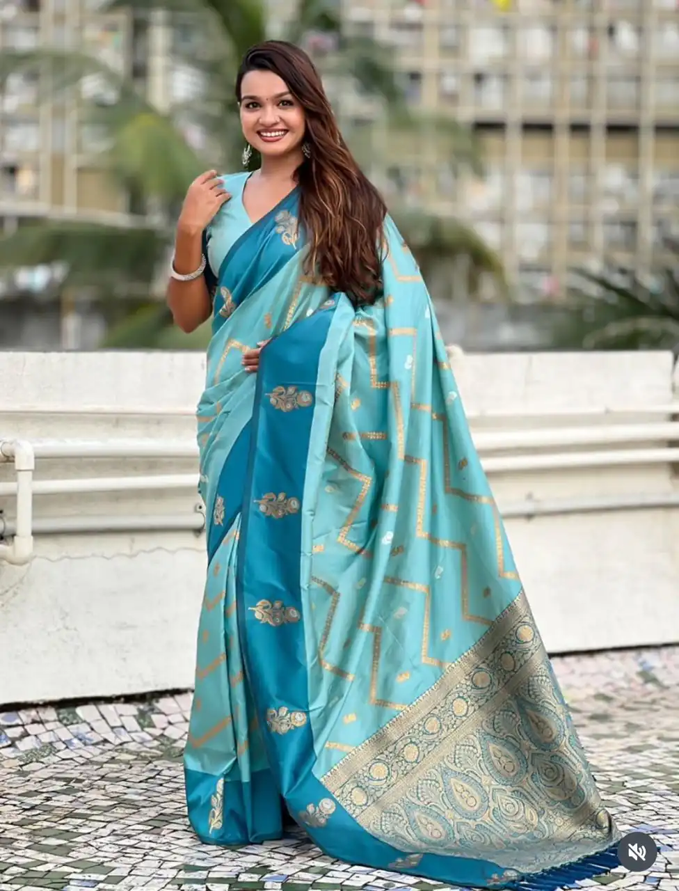MS 543 Blue Color Banarasi Silk Saree with Zari Work. Wedding, Party, Festive, Events, Available at ₹1649 only. Delivery 4-6 Working Days. Shop now. | Sarees, Bollywood Sarees, Creative Sarees, Designer Sarees, Embroidered Sarees, Ethnic Saree, Modern Digital sarees, Party Wear Sarees
