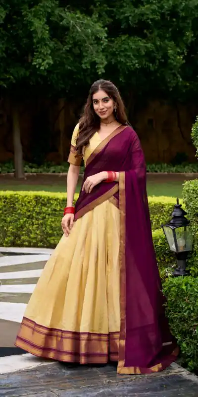 LNB 2019 Brown in Kanchipuram Zari Work & Lace Work Lehenga Choli . Special Price ₹2099. Delivery 4-6 Working Days. Shop now. | Lehenga, Bollywood Lehenga, Creative Lehenga, Designer Lehenga, Embroidered Lehenga, Party Wear Lehenga