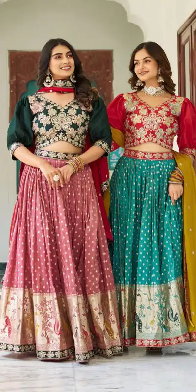 Ram 104 Firozi mono silk Lehenga Choli Perfect for Wedding, Party, Anniversary, Onam, Ethnic Day – . Festive Deal ₹3149. Delivery 4-6 Working Days. | Lehenga, Bollywood Lehenga, Creative Lehenga, Designer Lehenga, Embroidered Lehenga, Party Wear Lehenga