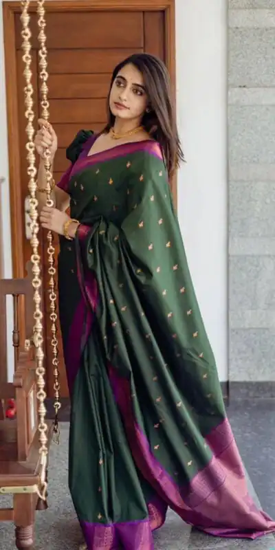 KP 5008 Green in Soft Lichi Silk Lace Work & Lace Border Saree Available at ₹1449 only. Delivery 4-6 Working Days. Shop now. | Sarees, Bollywood Sarees, Creative Sarees, Designer Sarees, Embroidered Sarees, Ethnic Saree, Modern Digital sarees, Party Wear Sarees