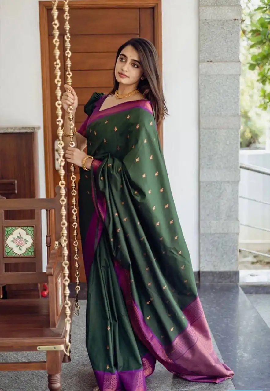 KP 5008 Green in Soft Lichi Silk Lace Work & Lace Border Saree Available at ₹1449 only. Delivery 4-6 Working Days. Shop now. | Sarees, Bollywood Sarees, Creative Sarees, Designer Sarees, Embroidered Sarees, Ethnic Saree, Modern Digital sarees, Party Wear Sarees