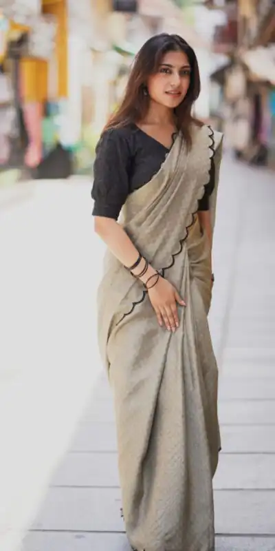 YNF 7105 Grey Color Cotton Lucknowi Work Saree Casual Party Wear, Wedding, Events Etc. Expected Delivery 4-6 Working Days @1749 | Sarees, Bollywood Sarees, Creative Sarees, Designer Sarees, Embroidered Sarees, Ethnic Saree, Modern Digital sarees, Party Wear Sarees