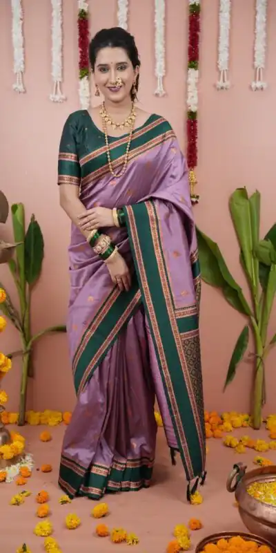 MS 536 Lavender Color Banarasi Silk Saree with Zari Work. Wedding, Party, Festive, Events, Available at ₹1699 only. Delivery 4-6 Working Days. Shop now. | Sarees, Bollywood Sarees, Creative Sarees, Designer Sarees, Embroidered Sarees, Ethnic Saree, Modern Digital sarees, Party Wear Sarees