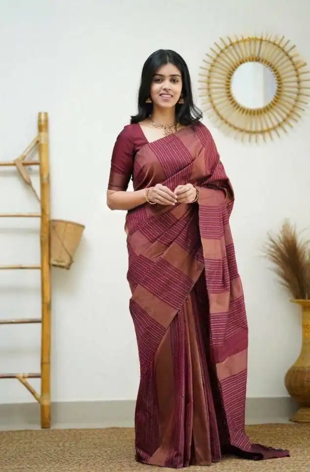 KPR 152 Maroon Soft Lichi Silk Saree with Lace Work & Lace Border. Available at ₹1249 only. Delivery 4-6 Working Days. Shop now. | Sarees, Bollywood Sarees, Creative Sarees, Designer Sarees, Embroidered Sarees, Ethnic Saree, Modern Digital sarees, Party Wear Sarees
