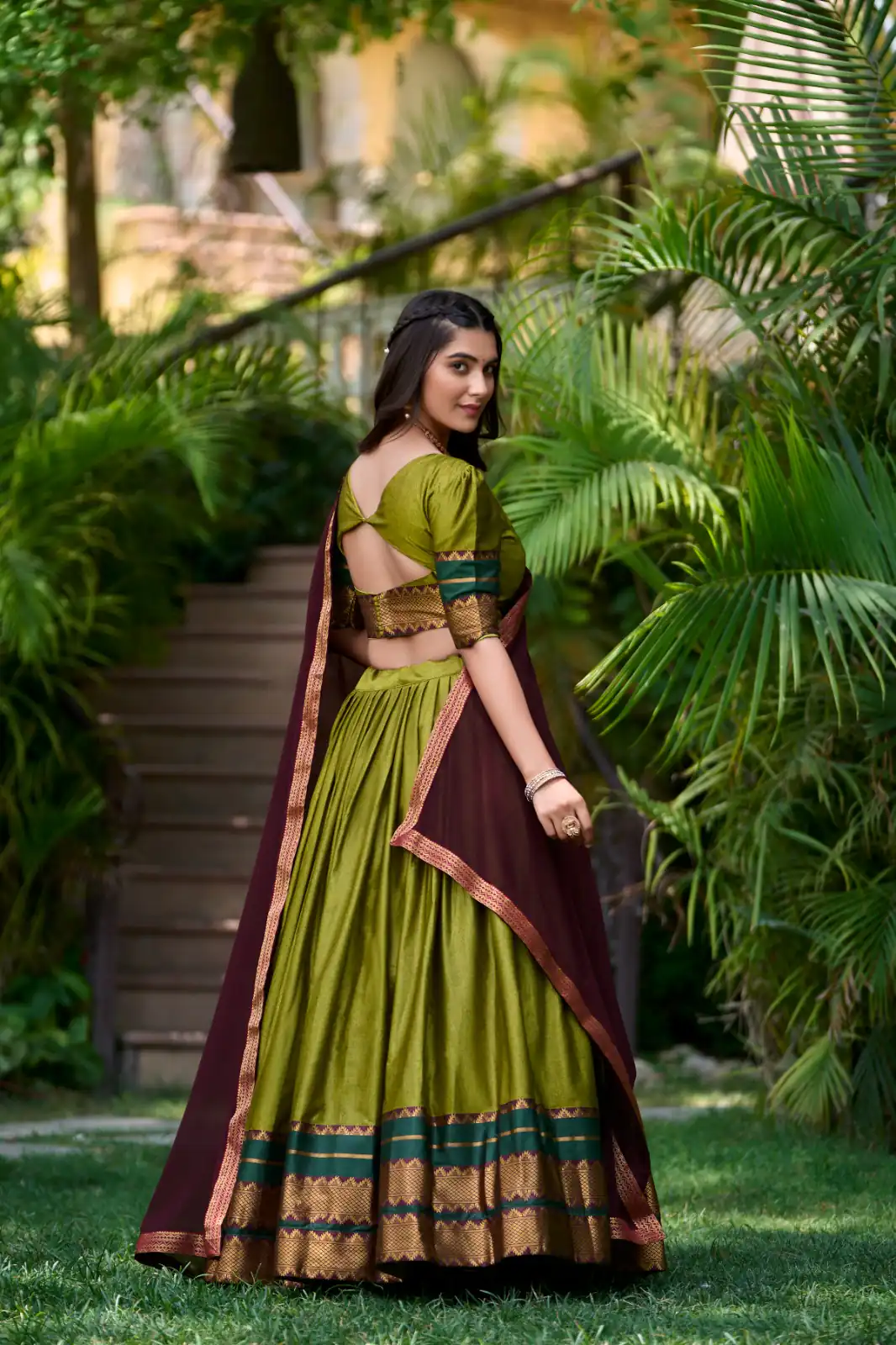 LNB 2004 Mehandi Poly Cotton With Lace Work & Zari Work. Lehenga Choli for Get It ₹1899. Delivery 4-6 Working Days. Shop now. | Lehenga, Bollywood Lehenga, Creative Lehenga, Designer Lehenga, Embroidered Lehenga, Party Wear Lehenga