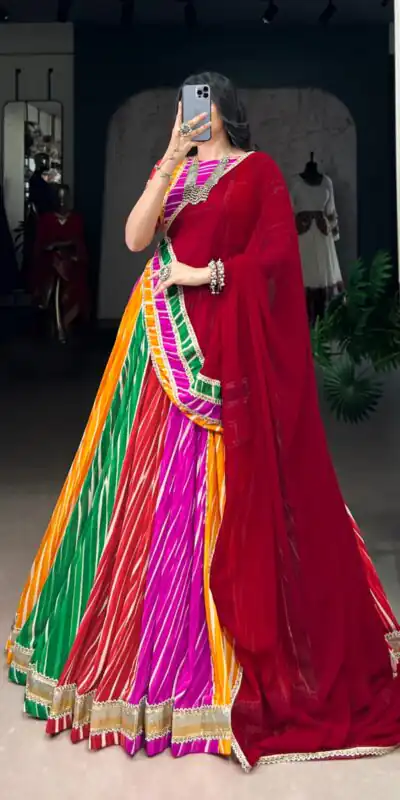 LNB 1688 Multi Color Georgette With Lace Work Lehenga Choli . Wedding, Party, Festive, Events, Best Price ₹3499. Delivery 4-6 Working Days. Shop now. | Lehenga, Bollywood Lehenga, Creative Lehenga, Designer Lehenga, Embroidered Lehenga, Party Wear Lehenga