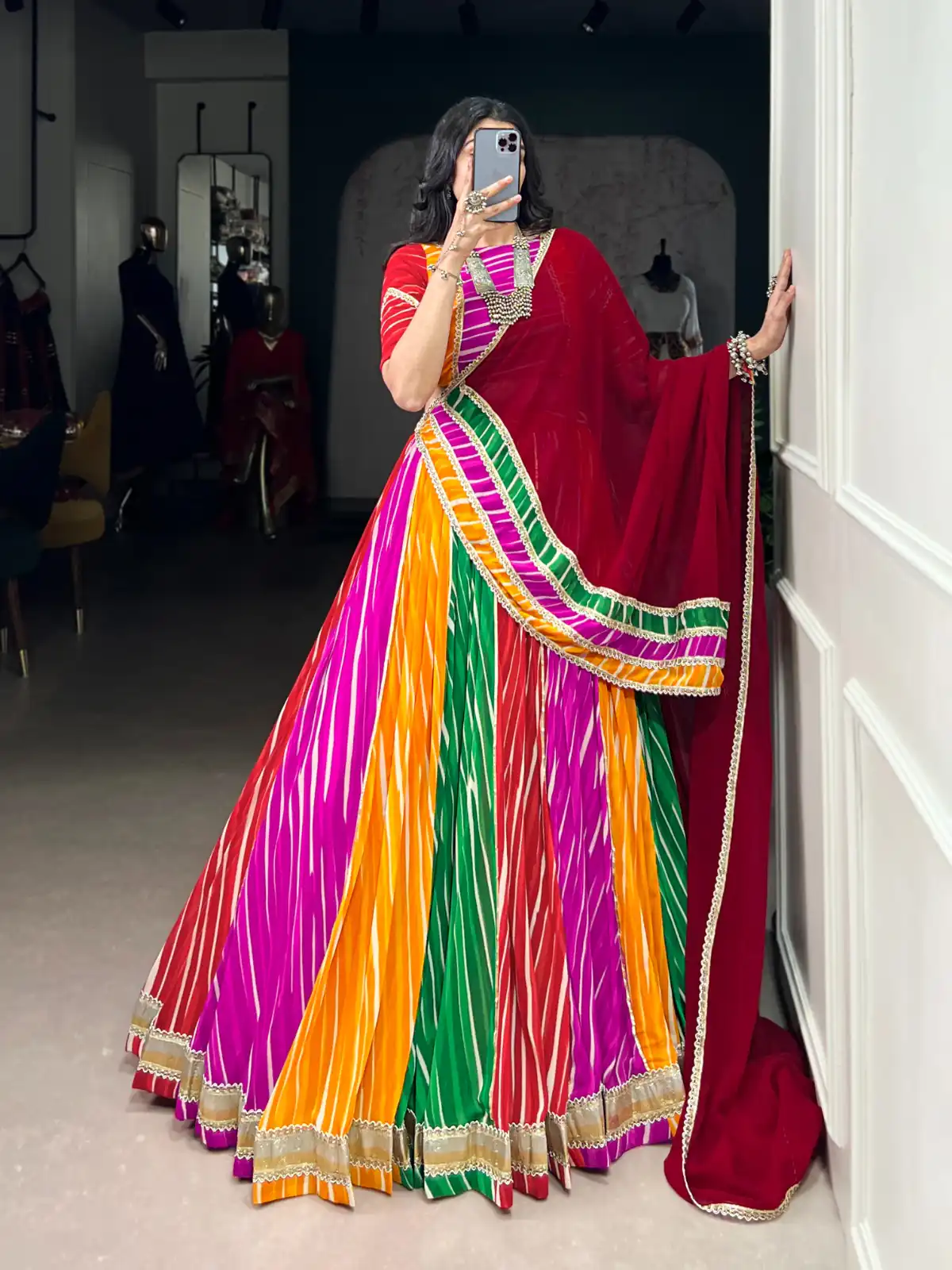 LNB 1688 Multi Color Georgette With Lace Work Lehenga Choli . Wedding, Party, Festive, Events, Best Price ₹3499. Delivery 4-6 Working Days. Shop now. | Lehenga, Bollywood Lehenga, Creative Lehenga, Designer Lehenga, Embroidered Lehenga, Party Wear Lehenga